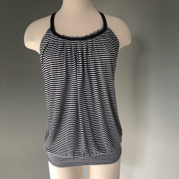 Express Striped Halter Tank Top Blouse - Picture 14 of 16